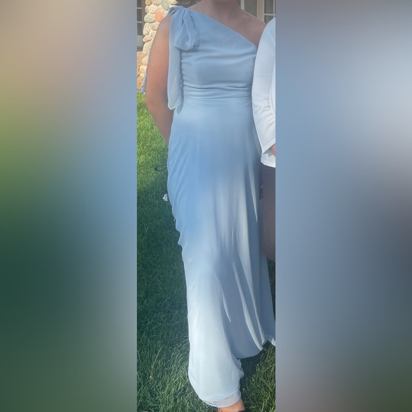 After Six One Shoulder Evening Gown - Picture 1 of 6